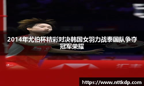 2014年尤伯杯精彩对决韩国女羽力战泰国队争夺冠军荣耀
